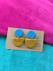 COLOR BLOCK ~ Small Batch Polymer Earrings