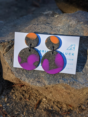Night Sparkle Dangle Earrings ~ Small Batch Earrings