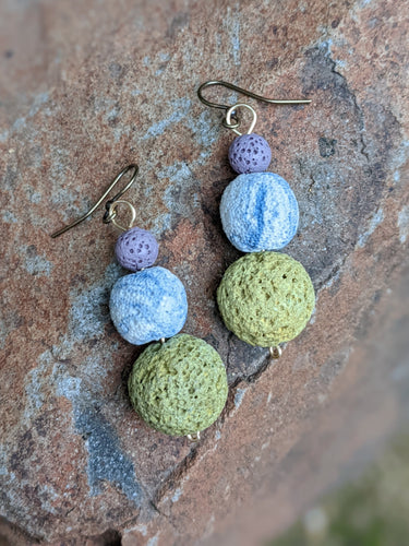Colorful Lava Earrings