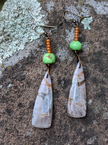 Captured Line Earrings