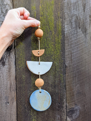 Baby Blue Ceramic Wall Hanging