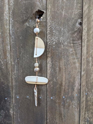 Three Bead Ceramic Wall Hanging