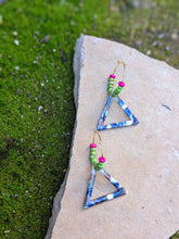 Load image into Gallery viewer, Acrylic Triangle Hoop Earrings