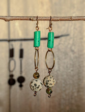 Load image into Gallery viewer, Blue Stopper Earrings
