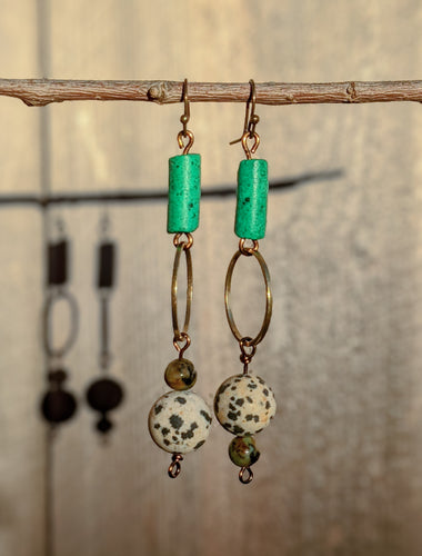 Blue Stopper Earrings