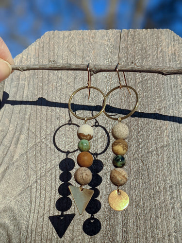Shapes + Stones Earrings