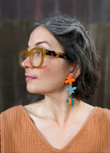 Load image into Gallery viewer, Springtime Wonky Little Flower Earrings ~ Small Batch + One of a Kind Earrings
