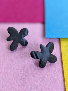 Little Wonky Flower Stud Earrings ~ Small Batch + One of a Kind Stud Earrings