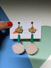 Load image into Gallery viewer, Endless Summer Collection: Iridescent  Sea Shell Earrings