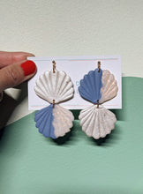 Load image into Gallery viewer, Endless Summer Collection: Double Shell Earrings