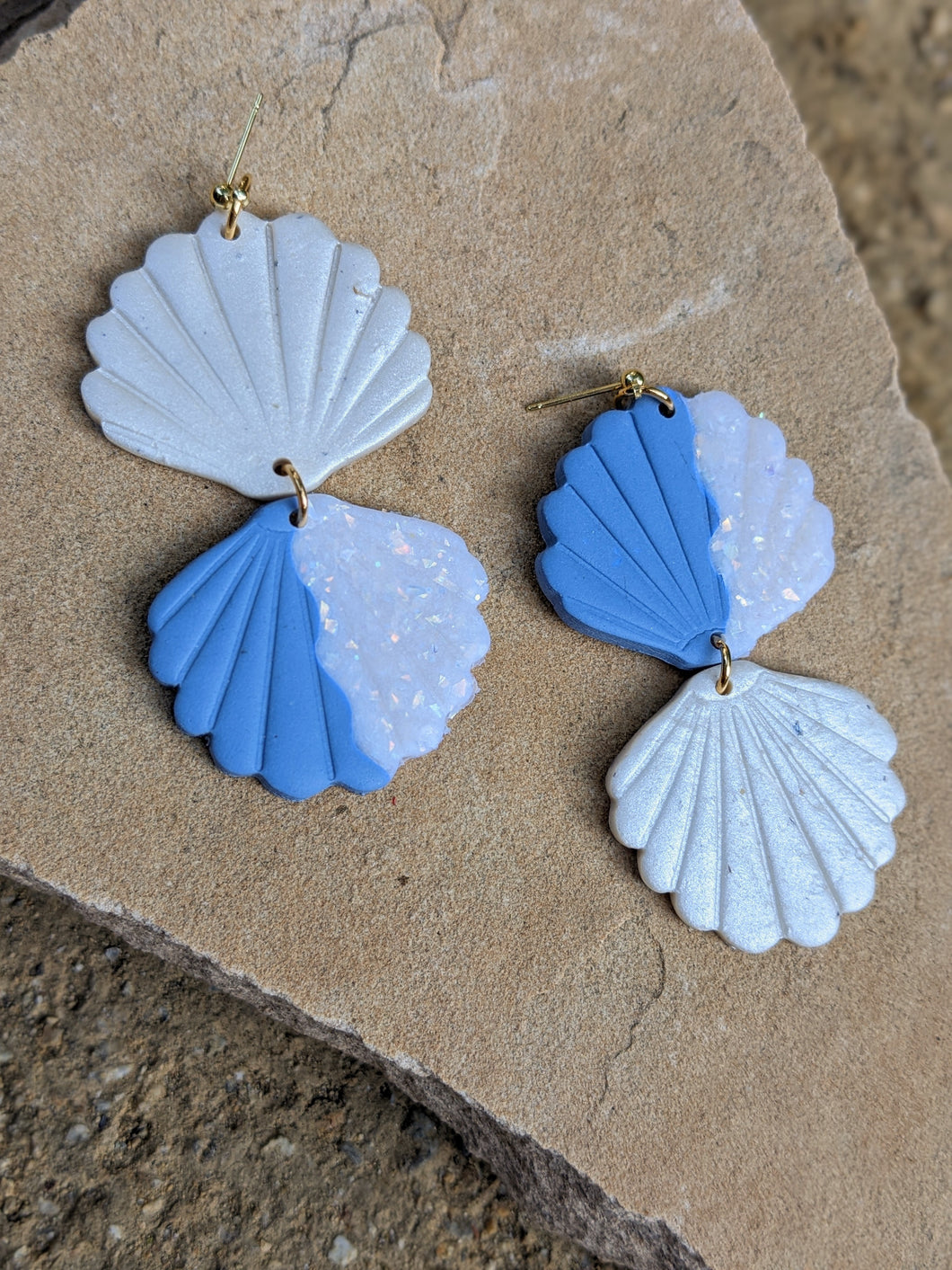 Endless Summer Collection: Double Shell Earrings