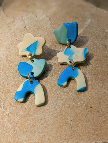 Watercolor Dangle Earrings