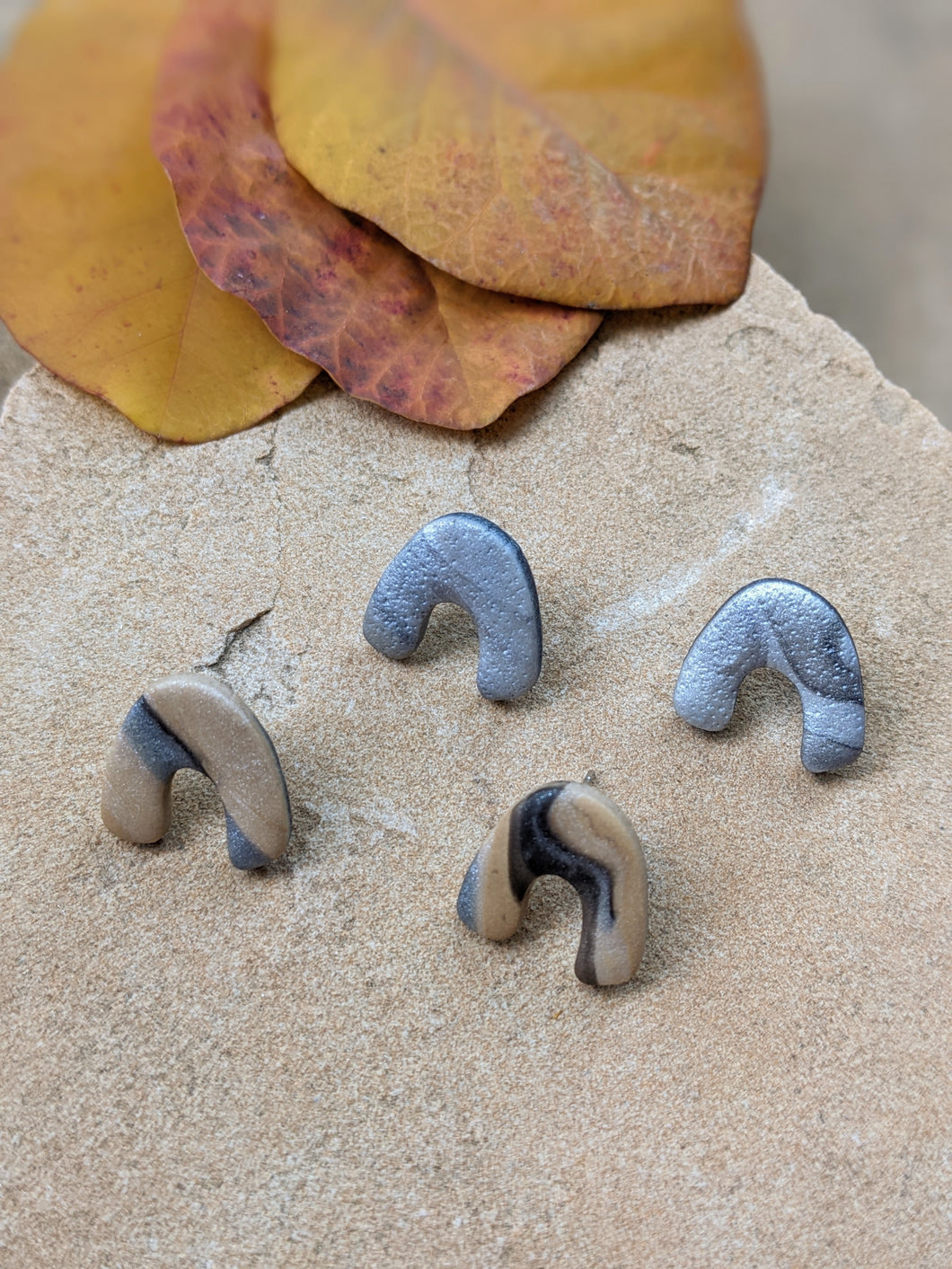 Galactic Moon Lava Collection: Mini Arch Earrings