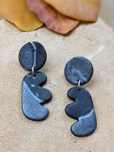 Galactic Moon Lava Collection: Dark Hole Earrings