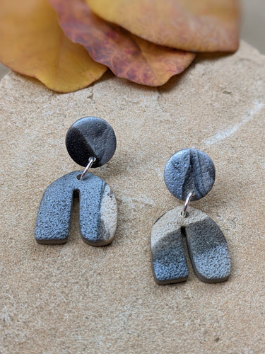 Galactic Moon Lava Collection: Mini Arch Drop Earrings