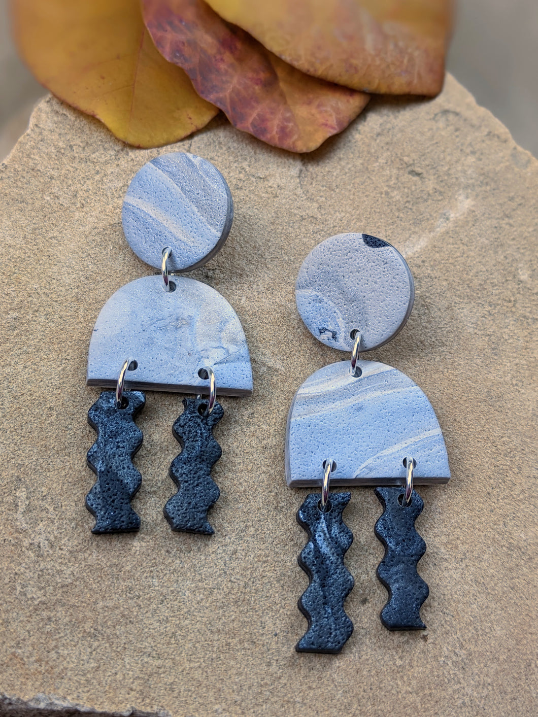 Galactic Moon Lava Collection: Robot Jellies Earrings
