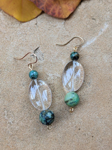 Glass + Stone Earrings