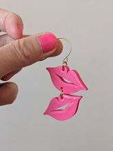 Load image into Gallery viewer, NEW 3D-printed ~ Lucious Lips Dangles ~ DOUBLE ~ Small Batch Earrings