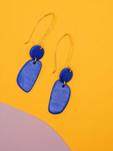 Load image into Gallery viewer, Experimental Batch ~ Blues + Green ~ Polymer Earrings