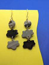 Load image into Gallery viewer, Night Sky Polymer Dangle Earrings
