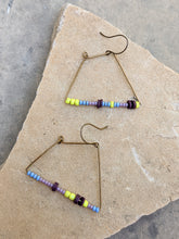 Load image into Gallery viewer, Seed Beads Squared Earrings ~ Small Batch + Unique