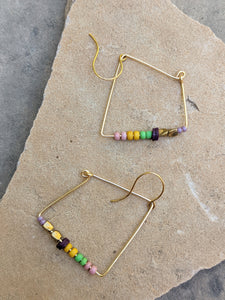 Seed Beads Squared Earrings ~ Small Batch + Unique