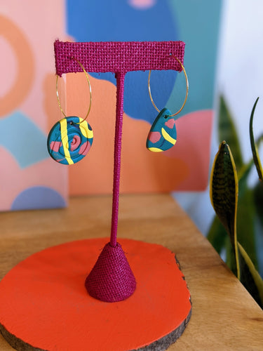 80s Playtime Hoop Earrings