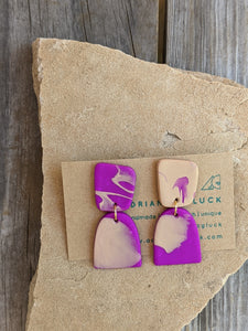 Blended Violet Earrings ~ Small Batch Earrings
