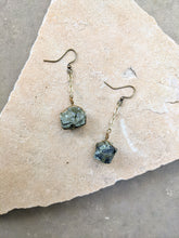 Load image into Gallery viewer, Pyrite Drop Earrings